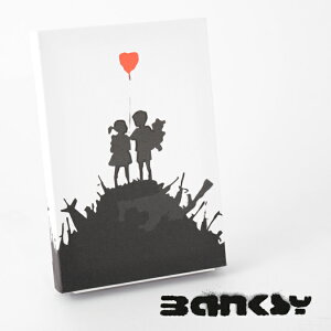 BANKSY CANVAS ART LbY K LoX A[gt@ubNpl X[ "Kids On Gun Hill" 31.5cm × 21cm oNV[ qǂ e Mtg