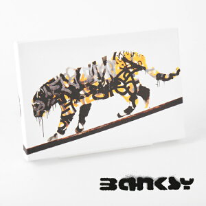 BANKSY CANVAS ART ^CK[ LoX A[gt@ubNpl X[ "Tiger" 31.5cm × 21cm oNV[ g Mtg