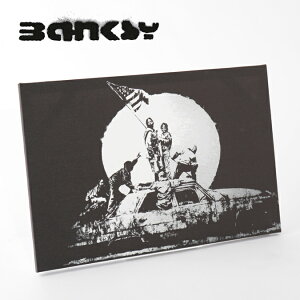 BANKSY CANVAS ART LoX A[gt@ubNpl "Flags" 60cm × 40cm oNV[  fr K[ Mtg