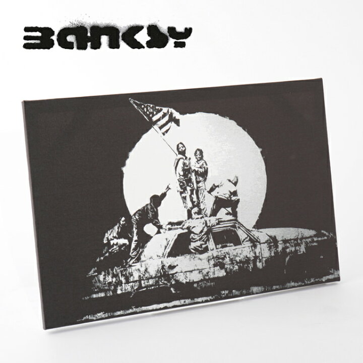 楽天市場 Banksy Canvas Art キャンバス アートファブリックパネル Flags 60cm 40cm バンクシー 悪魔 デビル ガール ギフト Clozest モッズメンズレディース