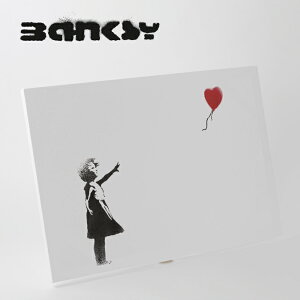 BANKSY CANVAS ART n[g o[ K[ LoXA[gt@ubNpl "Heart Balloon Girl" 60cm × 40cm oNV[ Mtg