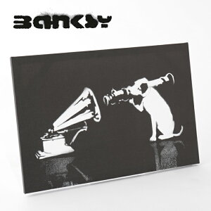 BANKSY CANVAS ART HMV hbO LoX A[gt@ubNpl "HMV" 60cm × 40cm oNV[  hbO ~@ nipper jbp[ Mtg