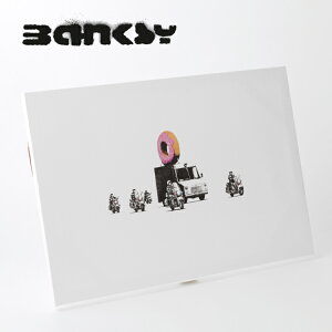 BANKSY CANVAS ART Xgx[ h[ic LoXA[gt@ubNpl "Strawberry Donut" 60cm × 40cm oNV[ Mtg