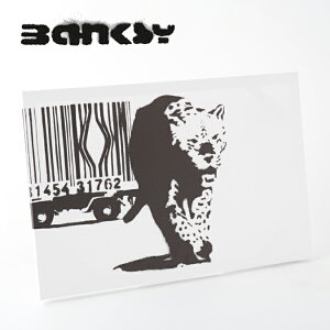 BANKSY CANVAS ART ^CK[ LoX A[gt@ubNpl "Tiger Barcode" 60cm × 40cm oNV[ g o[R[h Mtg