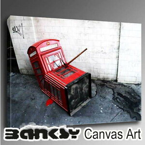 oNV[ Ǌ| A[g A[gpl A[gt[ BANKSY CANVAS ART oNV[ "Telephone Box Split" 60.5 x 40.5 dbBOX G G A[g LoX LoXA[g Ebh h OtBe