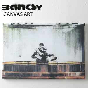 BANKSY CANVAS ART LoX A[gt@ubNpl " Sewer Plug Toxic " 60.5cm×40.5cm×2cm oNV[  A[g Mtg gbh