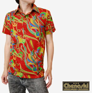 Chenaski �`�F�i�X�L�[ �|���V���c �|�� �����Y �|���V���c �|�� ���b�Y �t�@�b�V���� Polo Shirt ���b�h Red �A���x�X�N Arabesque �E�F�[�u ���~�e�b�h Limited �R�b�g�� �{�^�� chenaskiltd1103 *m *l �M�t�g 