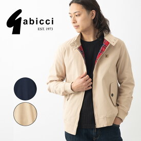 Gabicci メンズ ハリントンジャケット ネイビー オートミール ガビッチ 新色 スウィングトップ ツイル ハリントン レトロ チェック モッズファッション ギフト プレゼント トラッド