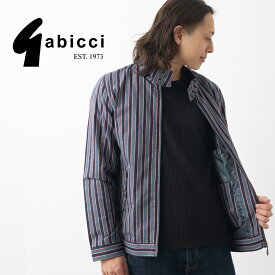 Gabicci メンズ ハリントンジャケット ストライプ ネイビー ガビッチ スウィングトップ ハリントン レトロ モッズファッション ギフト プレゼント トラッド