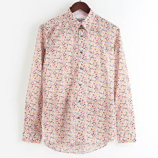 Gabicciガビッチ長袖シャツLibertyリバティリバティー18SS新作レトロペイズリーフローラルフラワー2色MaddoxStreetLondonLibertyメンズモッズファッションプレゼントギフト