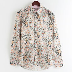 Gabicciガビッチ長袖シャツLibertyリバティリバティー18SS新作レトロペイズリーフローラルフラワー2色MaddoxStreetLondonLibertyメンズモッズファッションプレゼントギフト