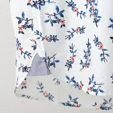 Gabicciメンズ長袖シャツガビッチフローラルMaddoxStreetLondon19SS新作レトロホワイトモッズファッションプレゼントギフト