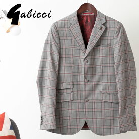 Gabicci メンズ スーツブレザー ジャケット ガビッチ グレンチェック ピューター レトロ モッズファッション プレゼント ギフト