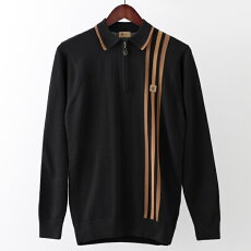 楽天市場 セール Sale Gabicci メンズ セーター ガビッチ ストライプ ジップ クラシック レトロ 4色 ネイビー ブラック オート メルロー モッズファッション ギフト トラッド Clozest モッズメンズレディース