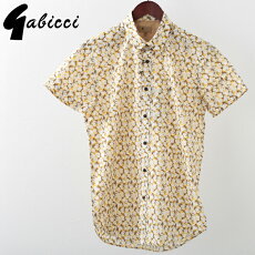 Gabicciメンズ半袖シャツガビッチ花柄シャツフローラルフラワー19SS新作レトロバタースコッチモッズファッションプレゼントギフト