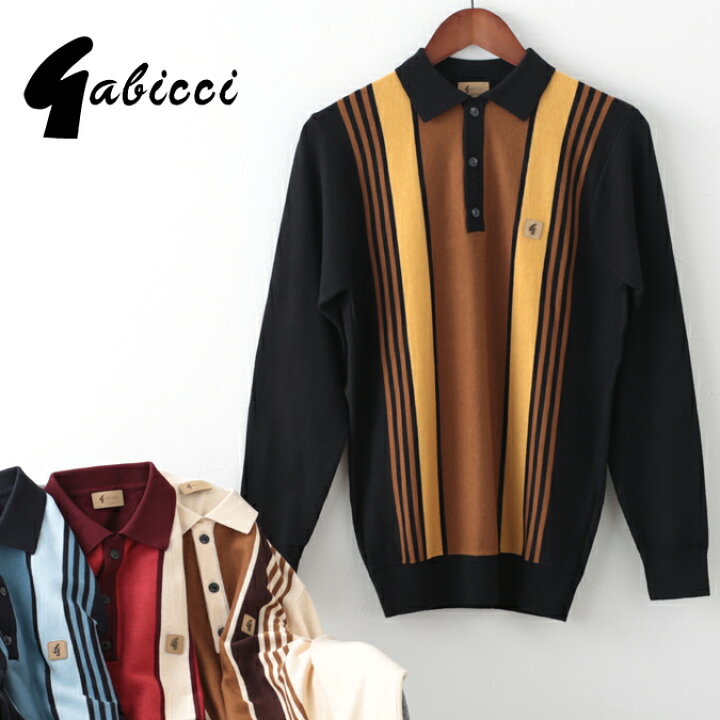 楽天市場】SALE セール Gabicci メンズ セーター ガビッチ ストライプ
