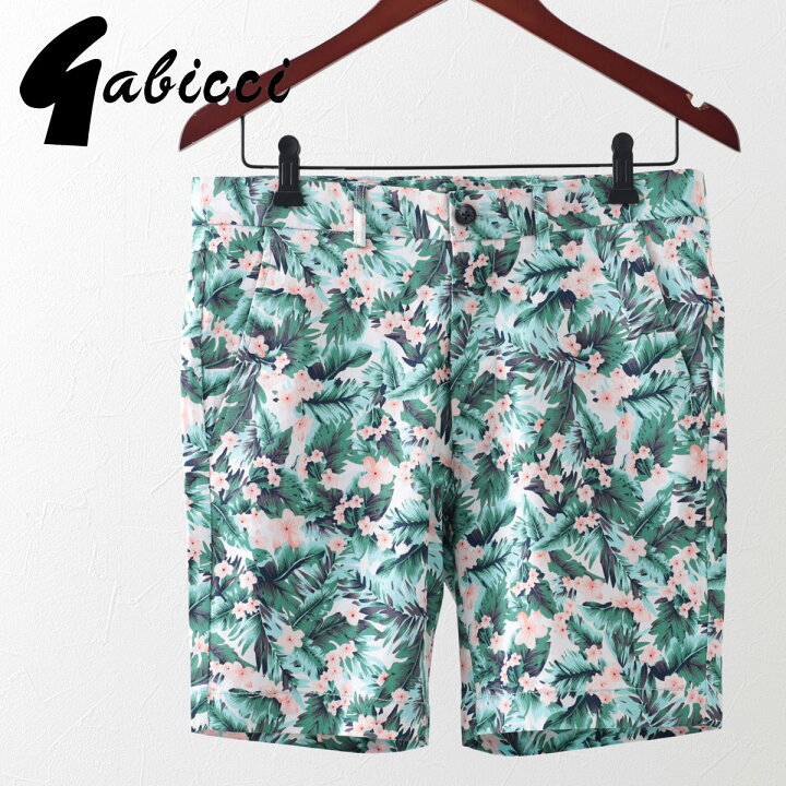 楽天市場 Gabicci メンズ ハーフパンツ ショートパンツ 短パン ガビッチ ショーツ レトロ s トロピカル 南国 アロハ エルム モッズ ファッション ギフト トラッド 父の日 Clozest モッズメンズレディース