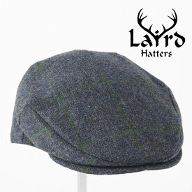 Laird Hatters メンズ キャスケット 英国製 ハンチング ウール ツイード ハンチング帽 レアードハッター 20s Flat Cap Tweed フラットキャップ ツイード 帽子 イギリス製 ネイビー レディース モッズファッション 紳士 ギフト ホワイトデー トラッド