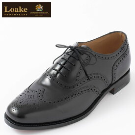 Loake England ローク 革靴 メンズ ブローグシューズ G 4E 202 ブラック ギフト トラッド