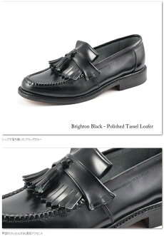 LoakeEnglandロークイングランドメンズシューズローファーハンドメイド【送料無料】BrightonTasselLoaferブラックタッセル靴本革革靴レザーモッズイギリスロンドン英国王室御用達loakebrightonblack*24.5*25*25.5*26*26.5*27*27.5