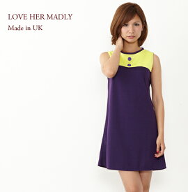 Love Her Madly ドレス ワンピース レディース レトロ ノースリーブ Dusty ラブ マッド モッズ ギフト トラッド