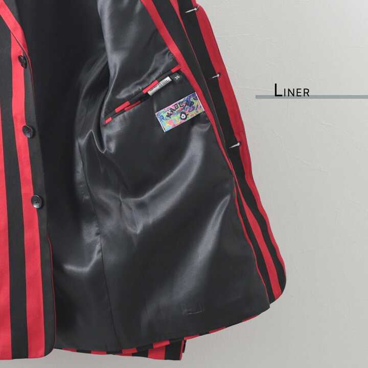 楽天市場 Madcap England ブレザージャケット ストライプ テーラード ボーティング マッドキャップ ブラックレッド メンズ ギフト トラッド Clozest モッズメンズレディース