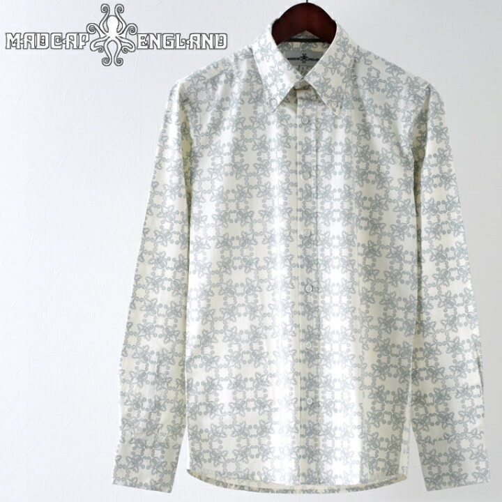 楽天市場 Madcap England メンズ 長袖シャツ オクトパス グレー レトロ マッドキャップ ギフト モッズファッション トラッド Clozest モッズメンズレディース