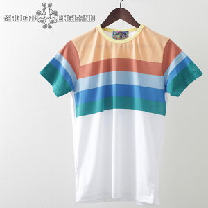 Madcap England T�V���c �X�g���C�v Rainbow White �}�b�h�L���b�v �����Y �M�t�g �g���b�h