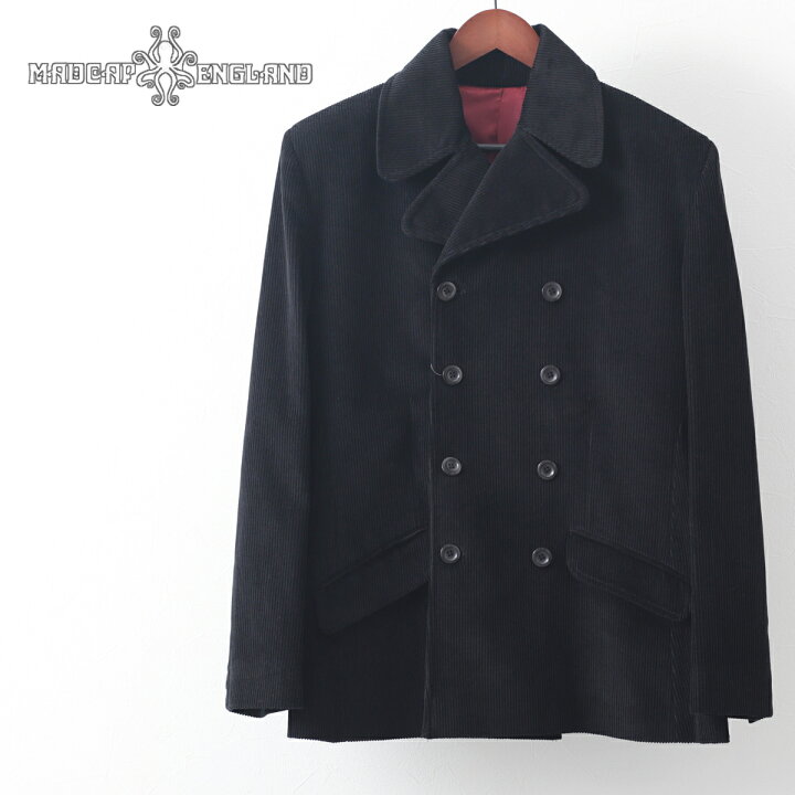 楽天市場 セール Sale Madcap England マッドキャップ コーデュロイコート ピーコート Coat コート ブリード ブラック ダブル レトロ メンズ モッズファッション ギフト トラッド Clozest モッズメンズレディース