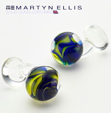 MartynEllisカフスカフスボタンカフリンクスソリッドグラスマーティンエリスガラスカフスカフリンクス
