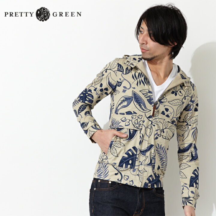 楽天市場】プリティーグリーン Pretty Green フーデッドパーカ Parka  