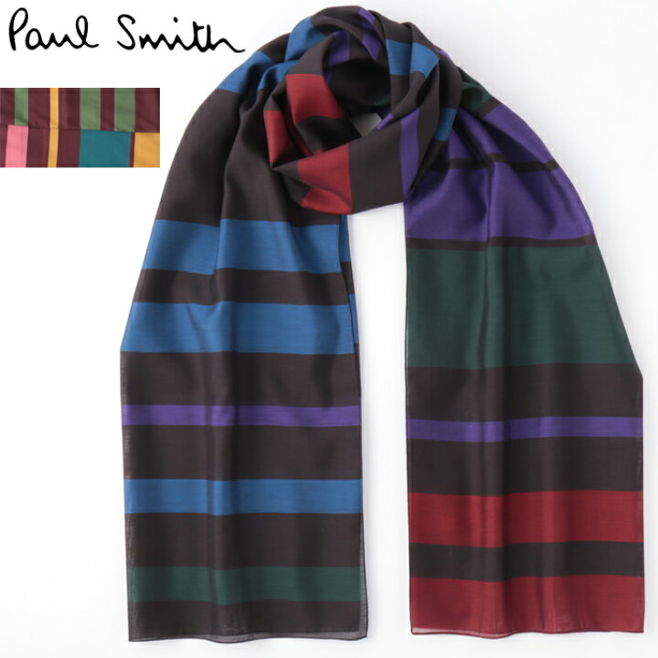 楽天市場】PAUL SMITH メンズ スカーフ シルクミックス ポールスミス 