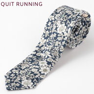 シルクネクタイ ナロータイ Quit Running フローラル フラワー 花柄 シルク ネクタイ ナロータイ ハンド…