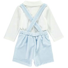 レイチェルライリー男の子キッズ子供服シャツ&パンツセット上下セットジャージーベロアサロペットRachelRiley19SS新作ネイビーベイビーブルー英国王室御用達JerseyShirt&VelourShortsSetプレゼントギフト