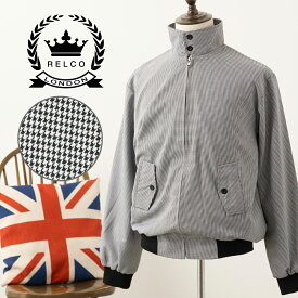SALE セール RELCO スイングトップ ハリントンジャケット ブルゾン ドッグトゥース 千鳥格子 レルコ モッズ スウィングトップ ギフト ユニセックス トラッド