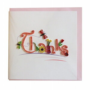 Quilling Card(NCOJ[h) O[eBOJ[h Thanks 肪Ƃ