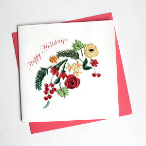 yԌ30%OFFz Quilling Card(NCOJ[h) NX}XJ[h Holiday Blooms @zf[u[