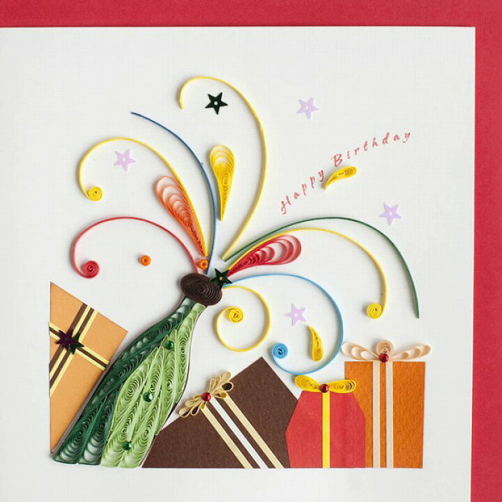 楽天市場 Quilling Card クイリングカード バースデーカード Pop It Birthday ハッピーバースデー Club Esta