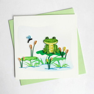 Quilling Card(NCOJ[h) O[eBOJ[h Frog@