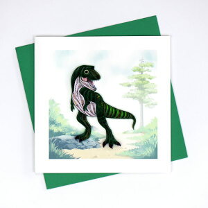 Quilling Card(NCOJ[h) O[eBOJ[h T-Rex Dinosaur eBmTEX