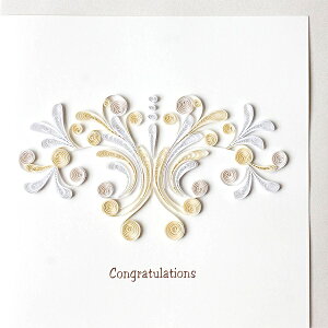 Quilling Card(NCOJ[h) O[eBOJ[h White Swirl Q͗l