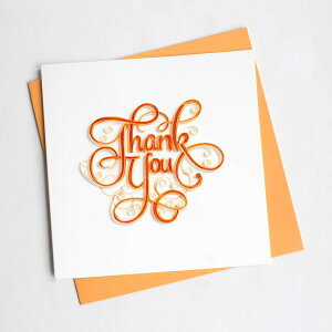 Quilling Card(NCOJ[h) TL[J[h Thank You letter TL[^[