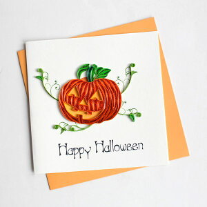 Quilling Card(NCOJ[h) O[eBOJ[h Jack'O Lantern WbNI^