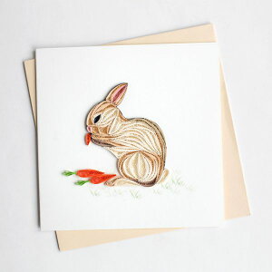 Quilling Card(NCOJ[h) O[eBOJ[h Rabbit 