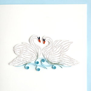 Quilling Card(NCOJ[h) O[eBOJ[h Swan 