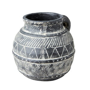 Affari(アファリ) カミーユポット Φ17×H15 ブラック 2号 鉢カバー 鉢ポット プランターカバー フラワーポット 底穴なし テラコッタ 丸型 観葉植物 室内 屋内 北欧 海外 おしゃれ シンプル デザイ