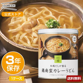 【賞味期限2025年6月】IZAMESHI(イザメシ) 鶏南蛮カレーうどん 1ケース 6個入り (長期保存食/3年保存/麺)