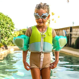 SUNNYLIFE(サニーライフ) ミニスイムゴーグル シャークフェイス 海水浴 プール 夏 水遊び レジャー 水着 川遊び 水泳 スイミング おしゃれ 可愛い