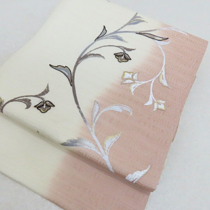 楽天市場】袋帯 相良手刺繍 手描き染 蔓草模様 御仕立上り ガード加工 