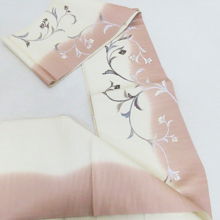 楽天市場】袋帯 相良手刺繍 手描き染 蔓草模様 御仕立上り ガード加工 